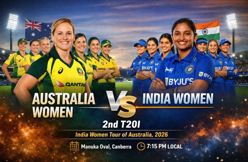 Australia Women vs India Women 2nd T20I 2026 at Manuka Oval Canberra