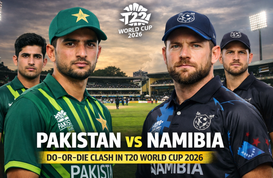 Pakistan vs Namibia T20 World Cup 2026 do-or-die match in Colombo