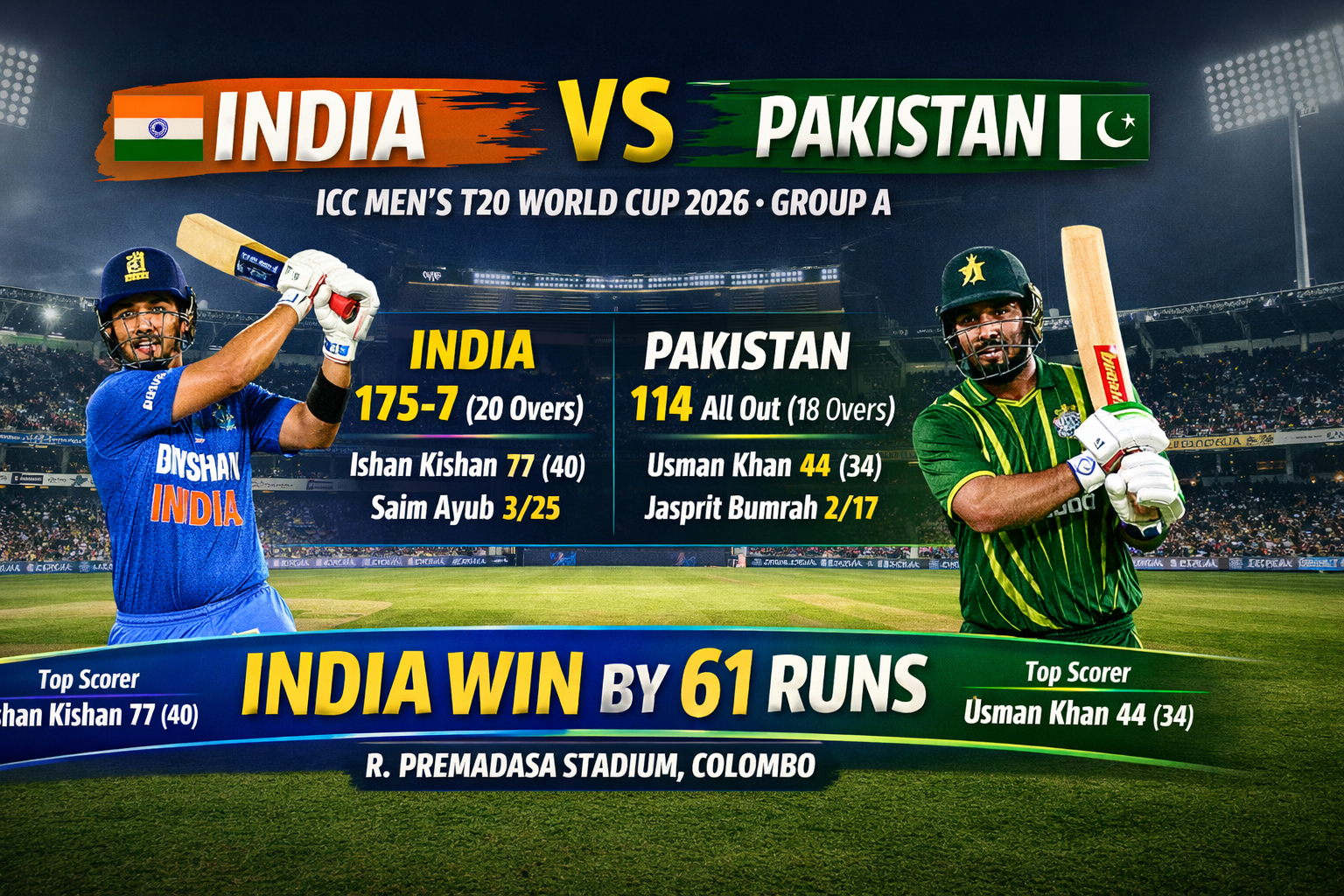 India vs Pakistan – ICC…