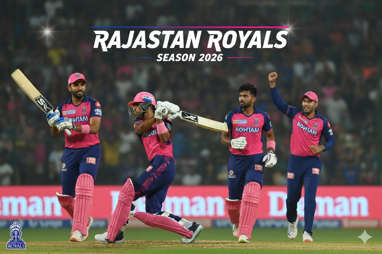 Rajasthan Royals Squad 2026 featured image with Jaiswal, Hetmyer, Jadeja and Archer