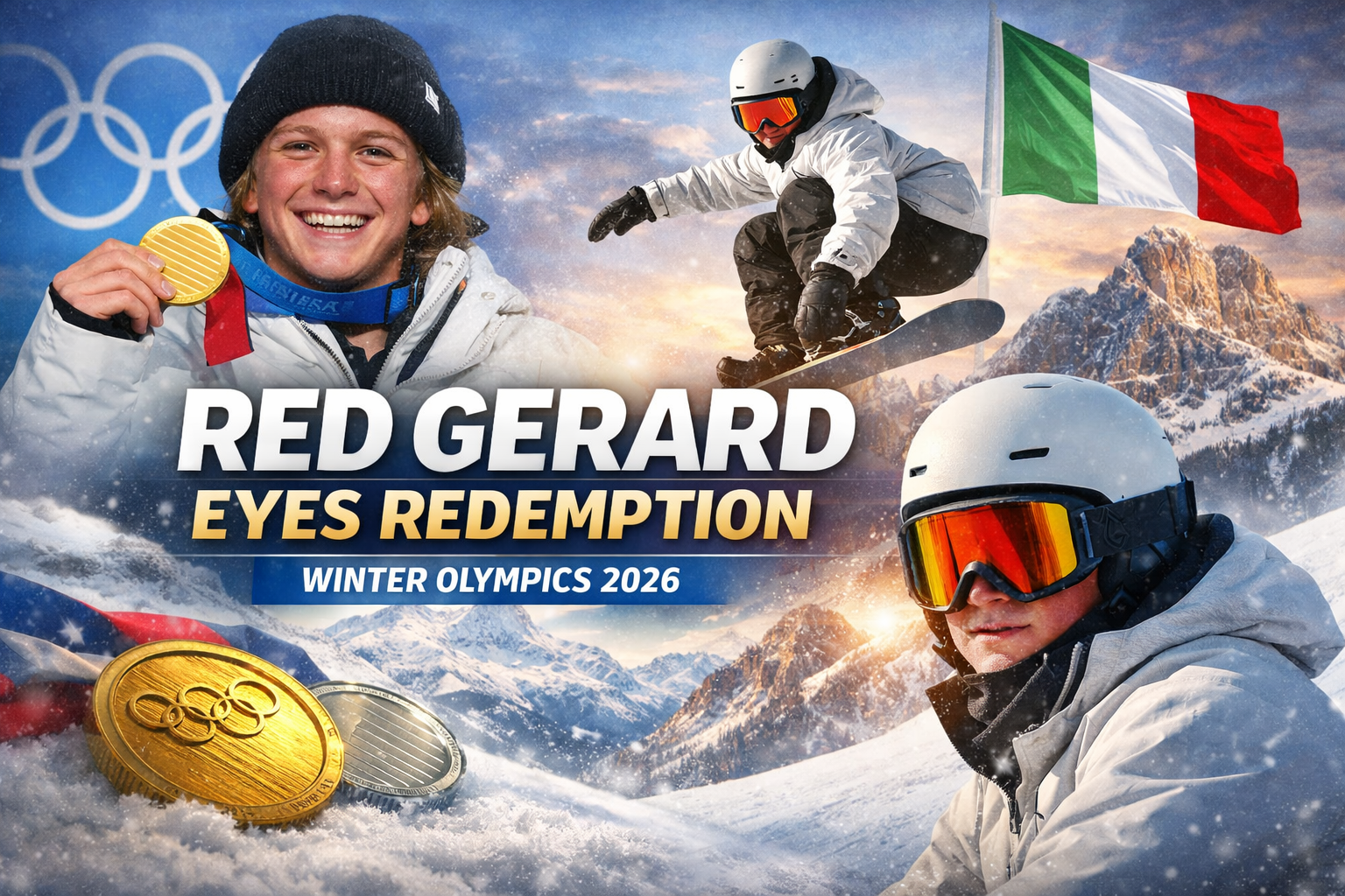 Red Gerard Winter Olympics 2026 Italy