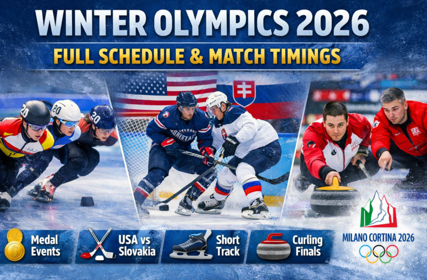 Winter Olympics 2026 Full Schedule & Match Timings
