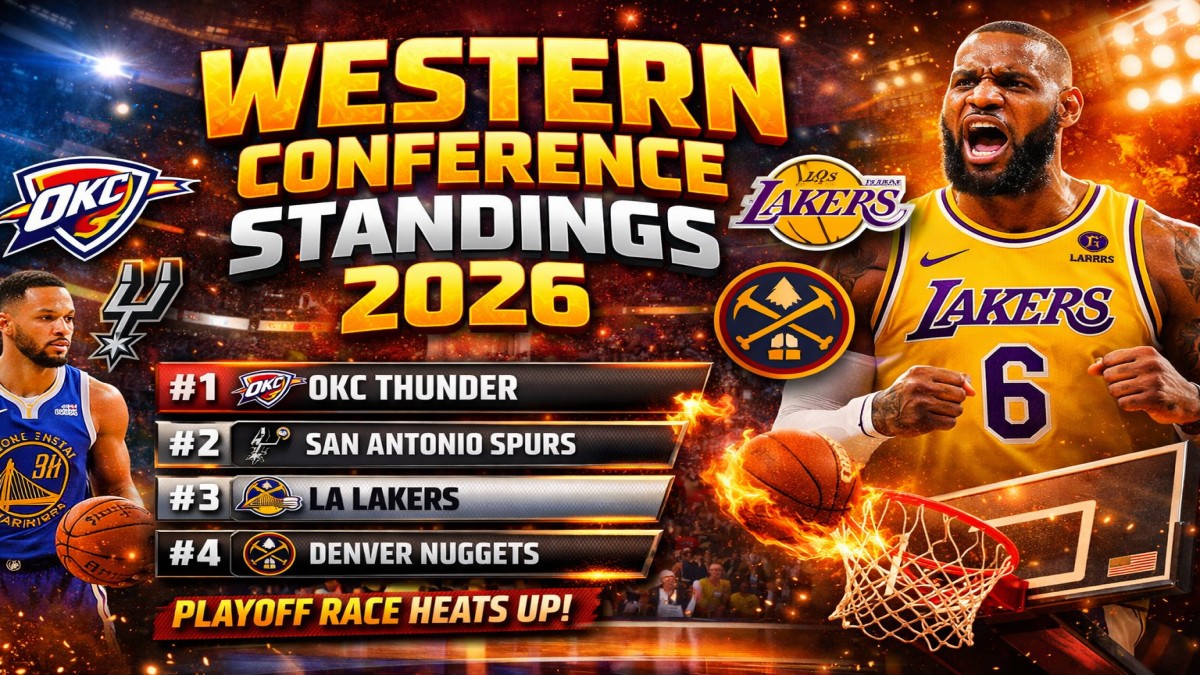 Western Conference Standings 2026 Top 15 NBA Teams Ranked, Shocking Playoff Race & Latest Table