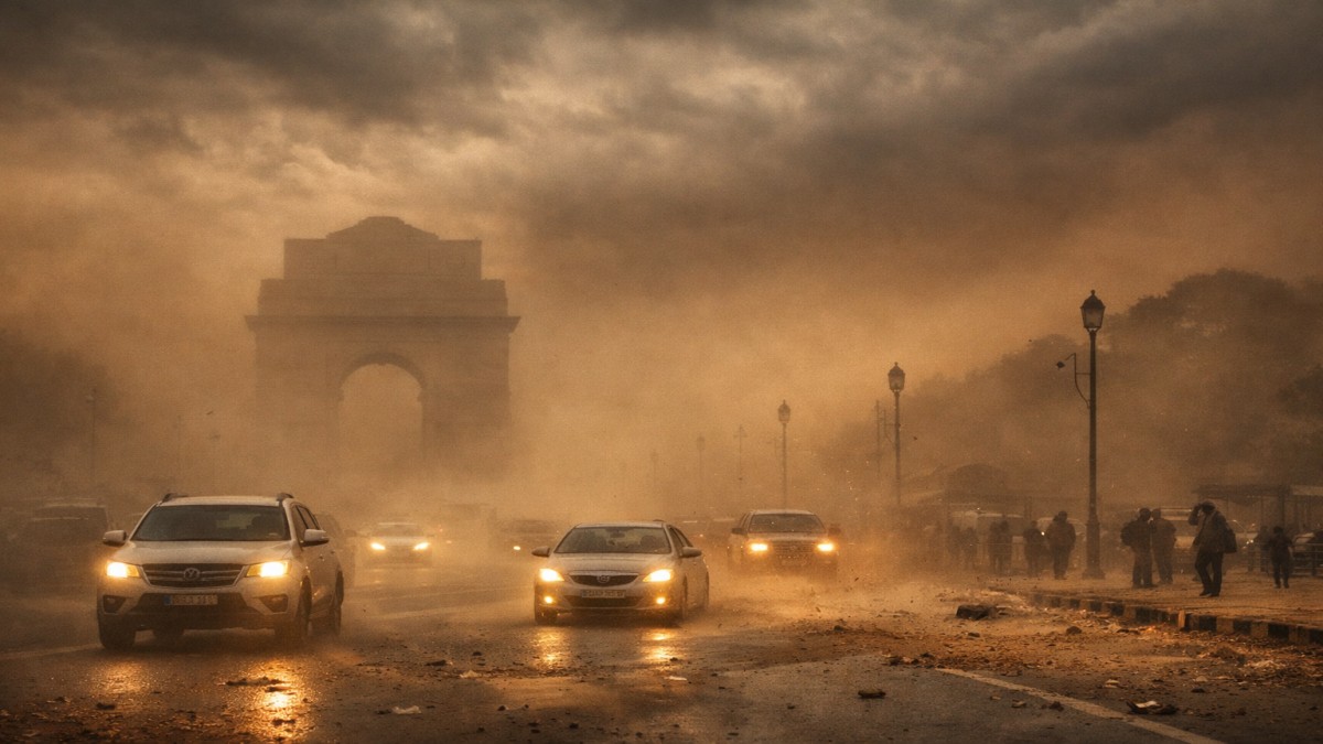 Desert Dust Storm Hits Delhi-NCR: Western Disturbance Causes Sudden Weather Shift