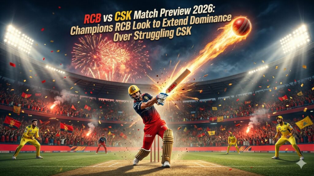 RCB vs CSK Match Preview 2026: Playing XI, Pitch Report, Prediction & Key Battles